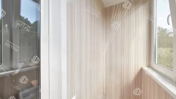 Отделка балкона МДФ с утеплением и остеклением