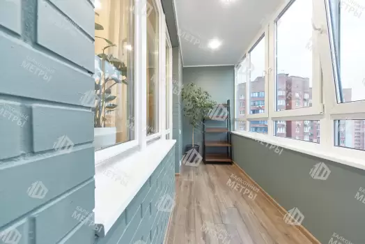 Отделка балкона гипсокартоном с покраской